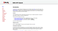 Desktop Screenshot of api.sklik.cz