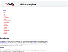 Tablet Screenshot of api.sklik.cz